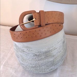 Ralph Lauren Genuine Ostrich Belt
